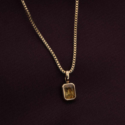 Graceful Yellow Stone Pendant