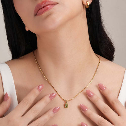 Graceful Light Yellow Stone Pendant