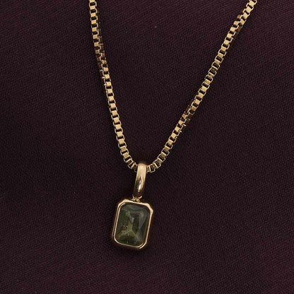 Graceful Green Moonstone Pendant