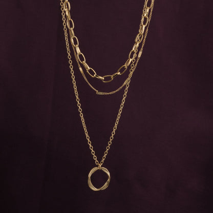 Golden Orbit Necklace