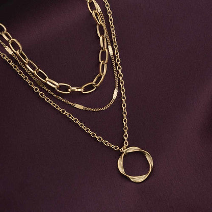 Golden Orbit Necklace