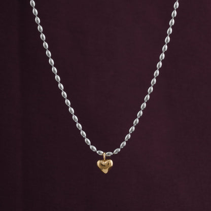 Solid Gold Heart Necklace