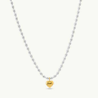 Solid Gold Heart Necklace