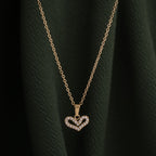 Crystal Heart Pendant Necklace