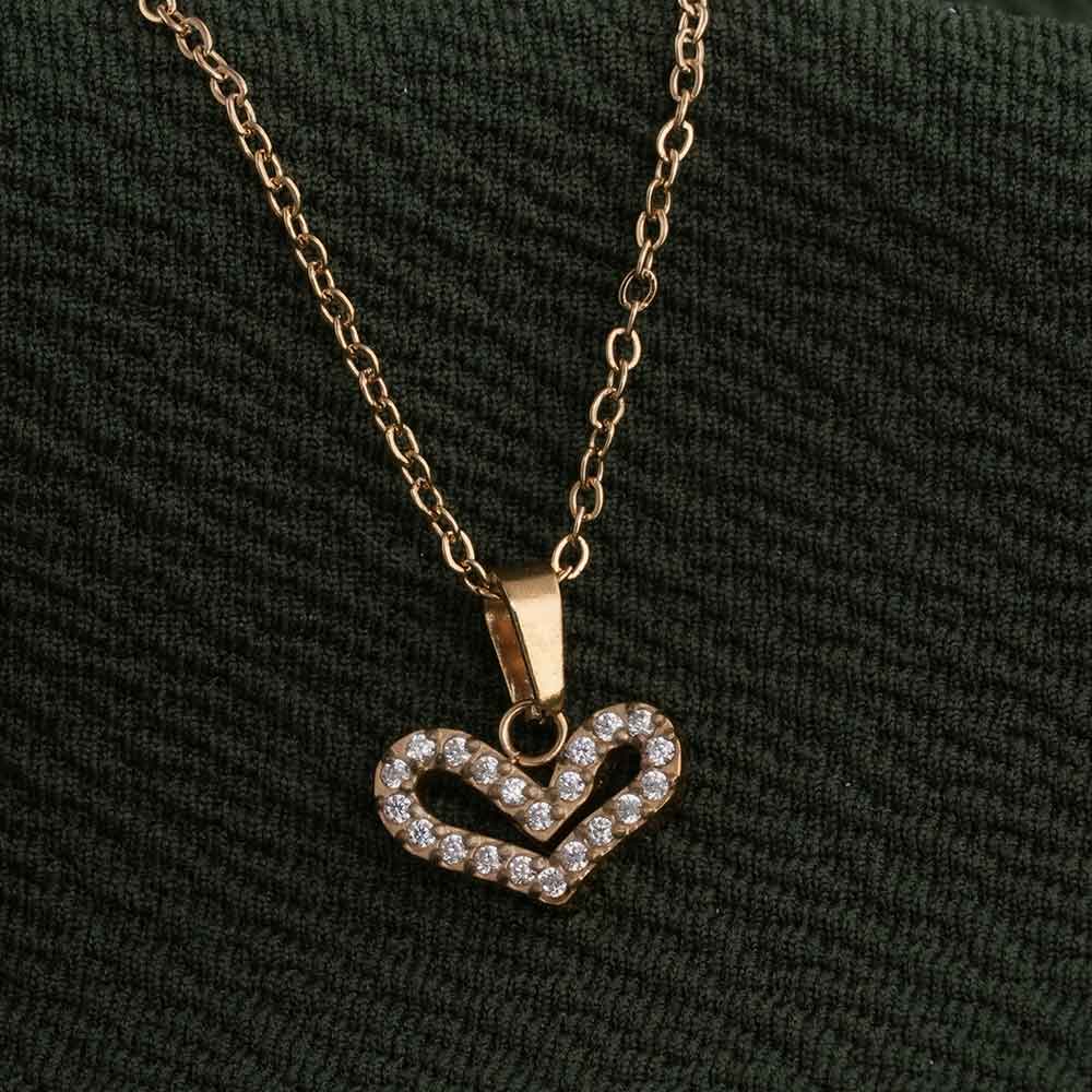 Crystal Heart Pendant Necklace