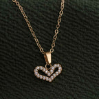 Crystal Heart Pendant Necklace