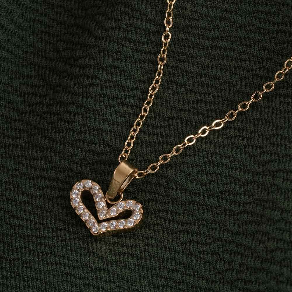 Crystal Heart Pendant Necklace