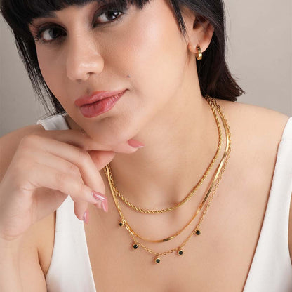 Multi-Strand Gold Necklace