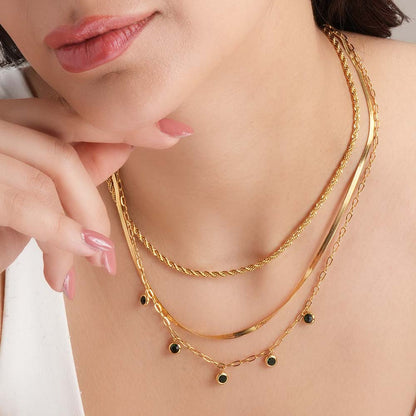 Multi-Strand Gold Necklace
