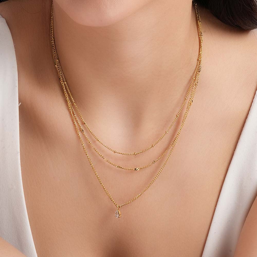 Dainty Layered Gold Necklace