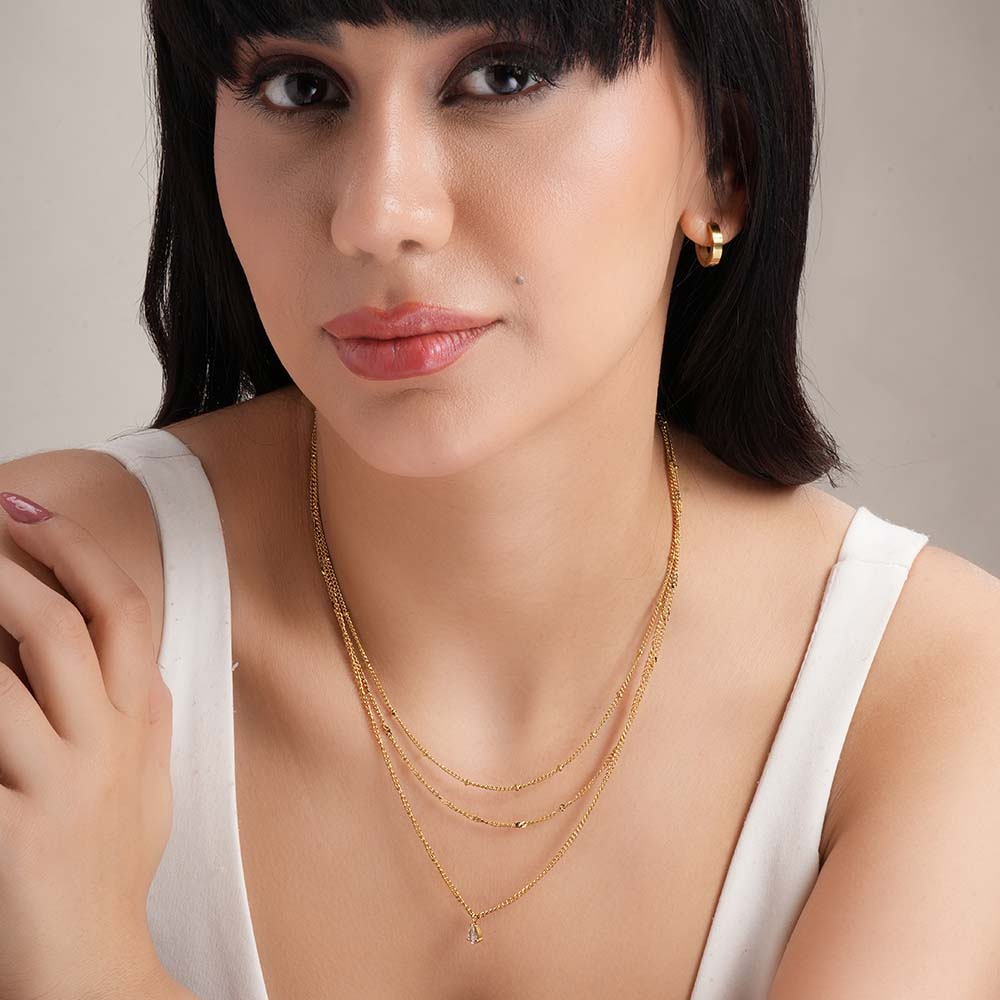 Dainty Layered Gold Necklace