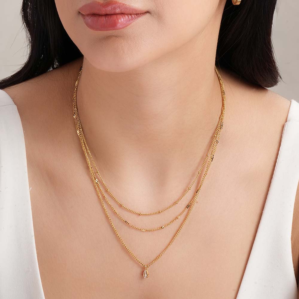 Dainty Layered Gold Necklace