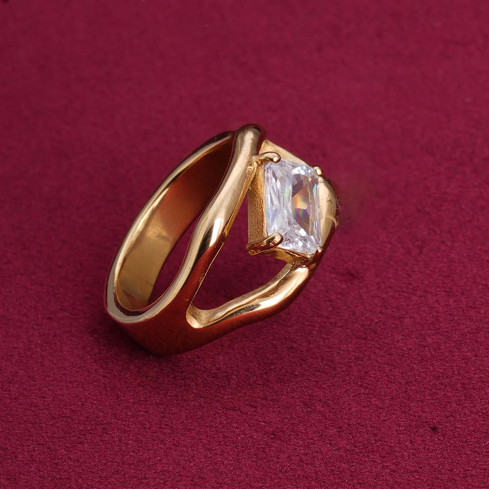 Zirconia Bold Stone Ring