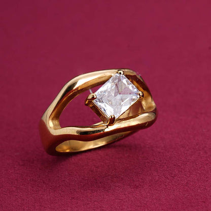 Zirconia Bold Stone Ring