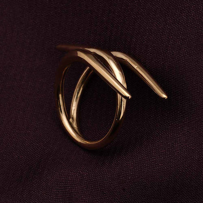 Statement WhirlWind Gold Ring