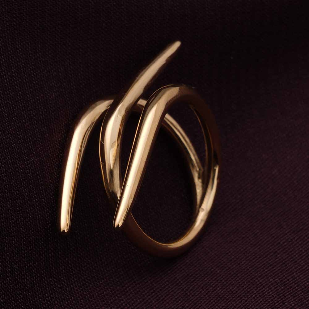 Statement WhirlWind Gold Ring