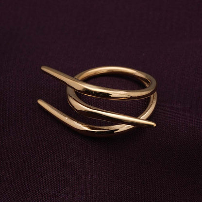 Statement WhirlWind Gold Ring