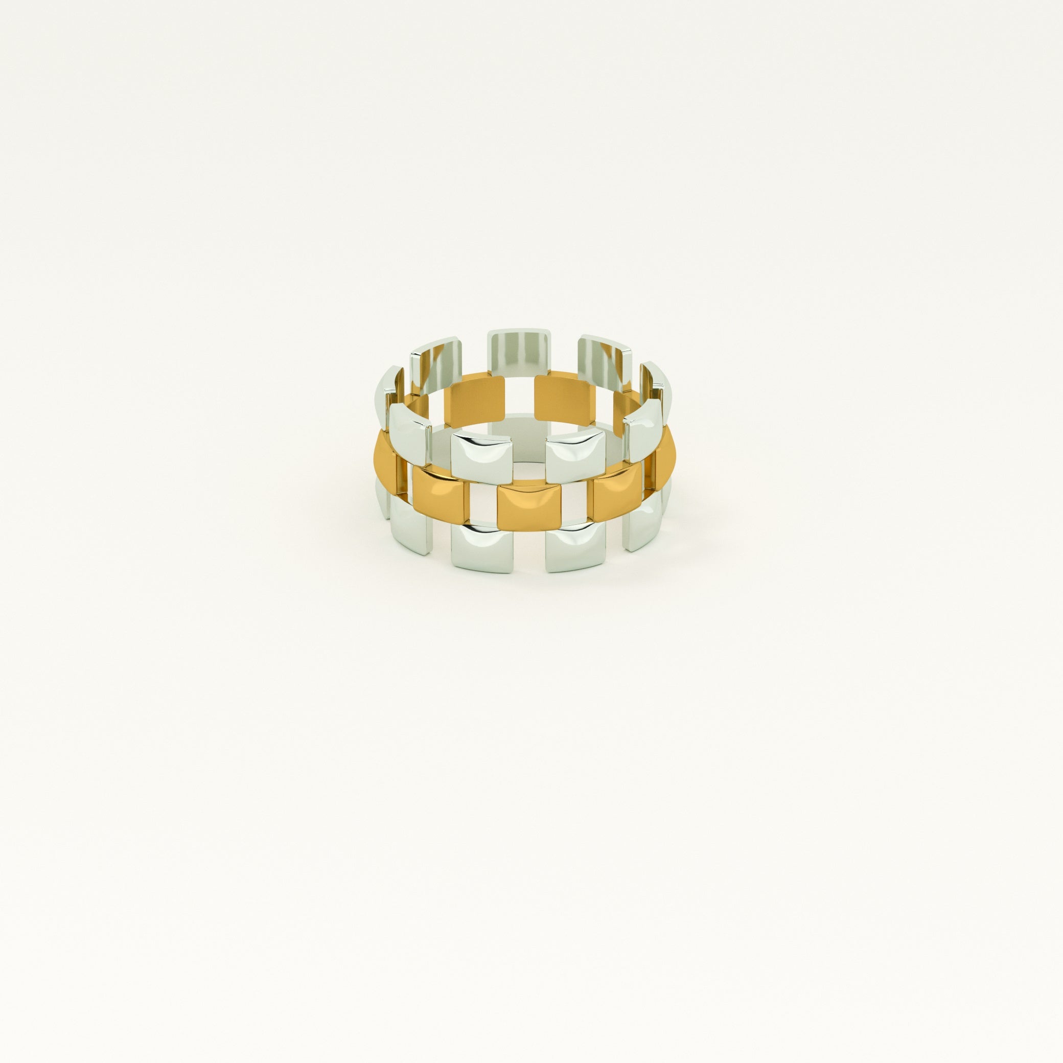 Cubist Chic Multi-coloured Ring