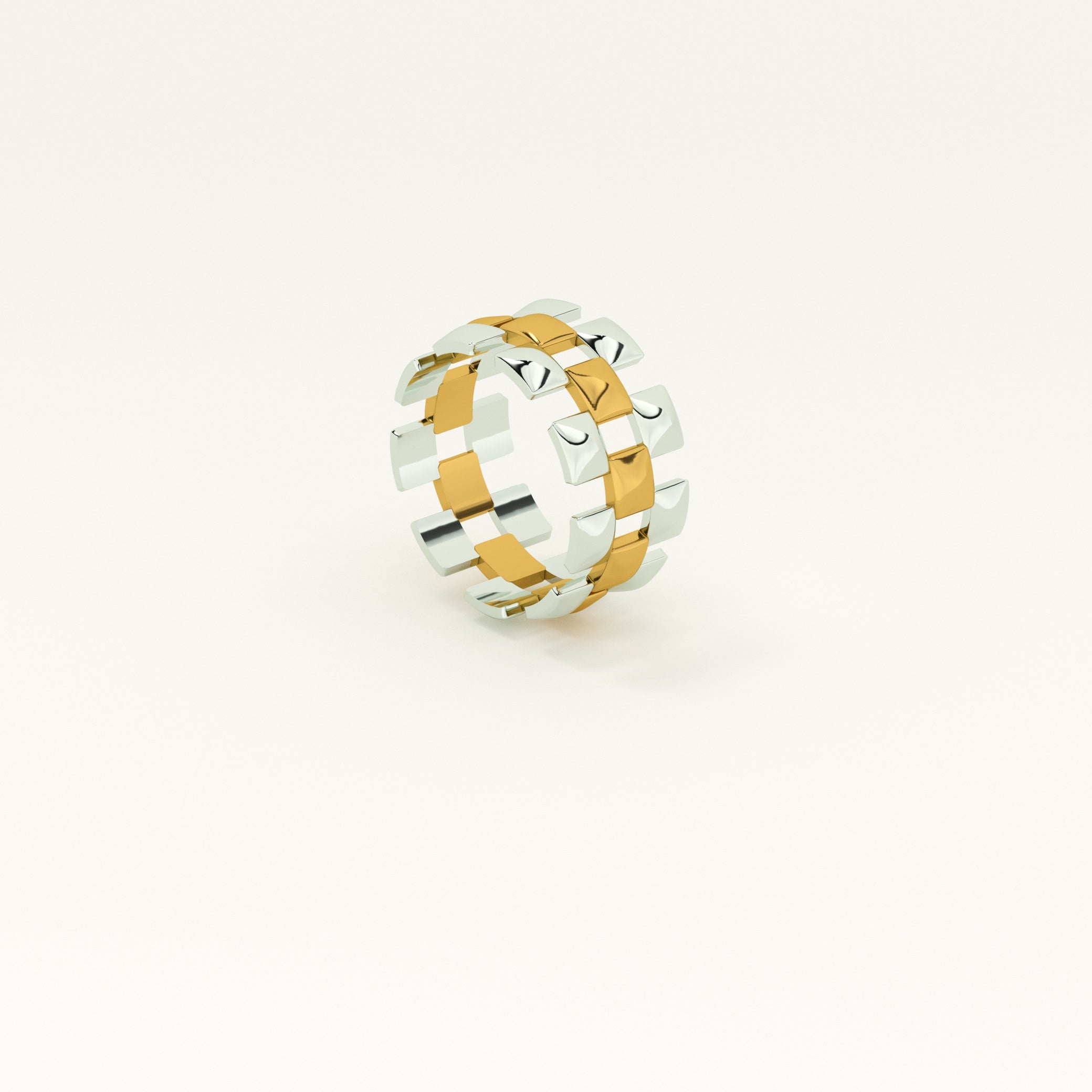 Cubist Chic Multi-coloured Ring