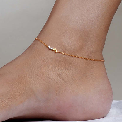 Whispering Leaf Anklet | 18K Gold Vermeil Plated