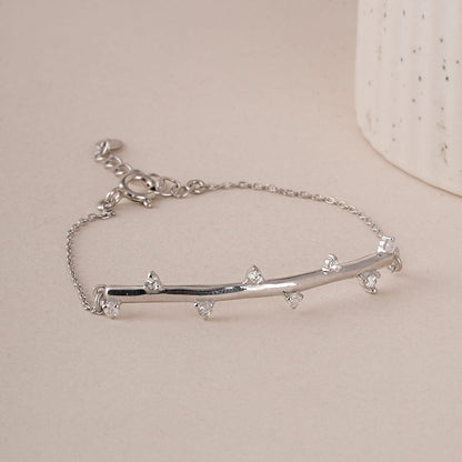 ShimmerLoop Adjustable Silver Bracelet