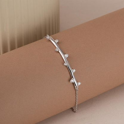 ShimmerLoop Adjustable Silver Bracelet