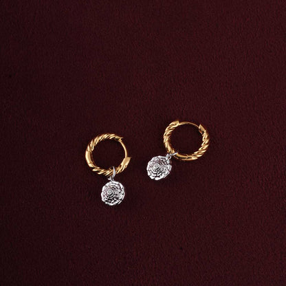 Floral Glow Hoops | 18K Gold Vermeil Plated