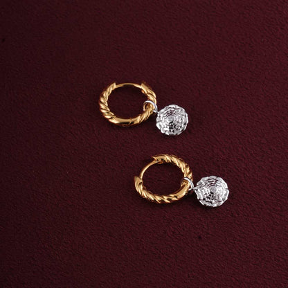 Floral Glow Hoops | 18K Gold Vermeil Plated