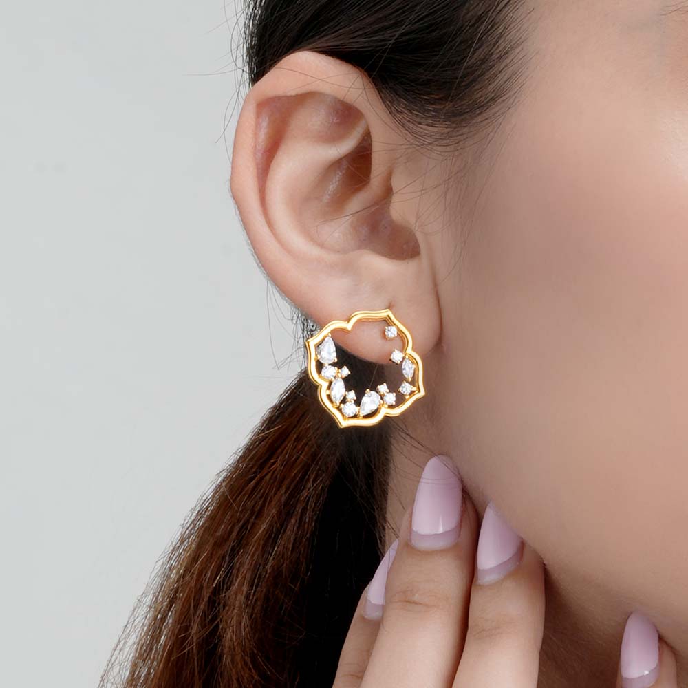 Explosive Elegance Studs | 18K Gold Vermeil Plated