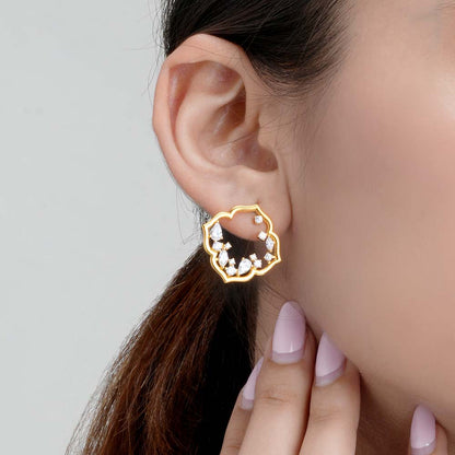 Explosive Elegance Studs | 18K Gold Vermeil Plated