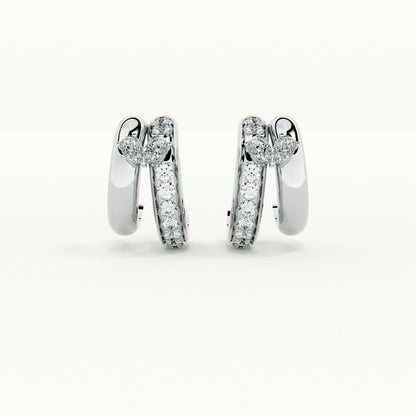 Twofold Unity Silver Studs