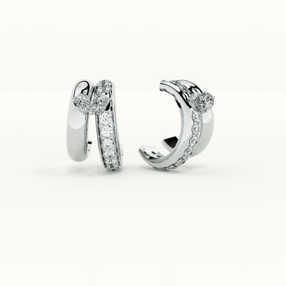 Twofold Unity Silver Studs