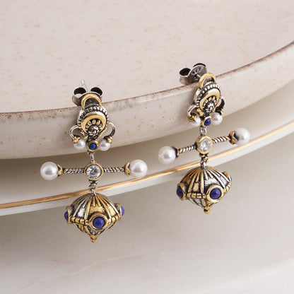 925 Silver Tomb Mini Earrings