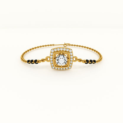 Threads of Love 925 Sterling Silver Mangalsutra Bracelet | BIS Hallmarked | 18k Gold Vermeil