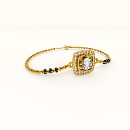 Threads of Love 925 Sterling Silver Mangalsutra Bracelet | BIS Hallmarked | 18k Gold Vermeil