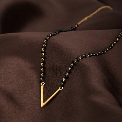 V-Shaped Gold Mangalsutra