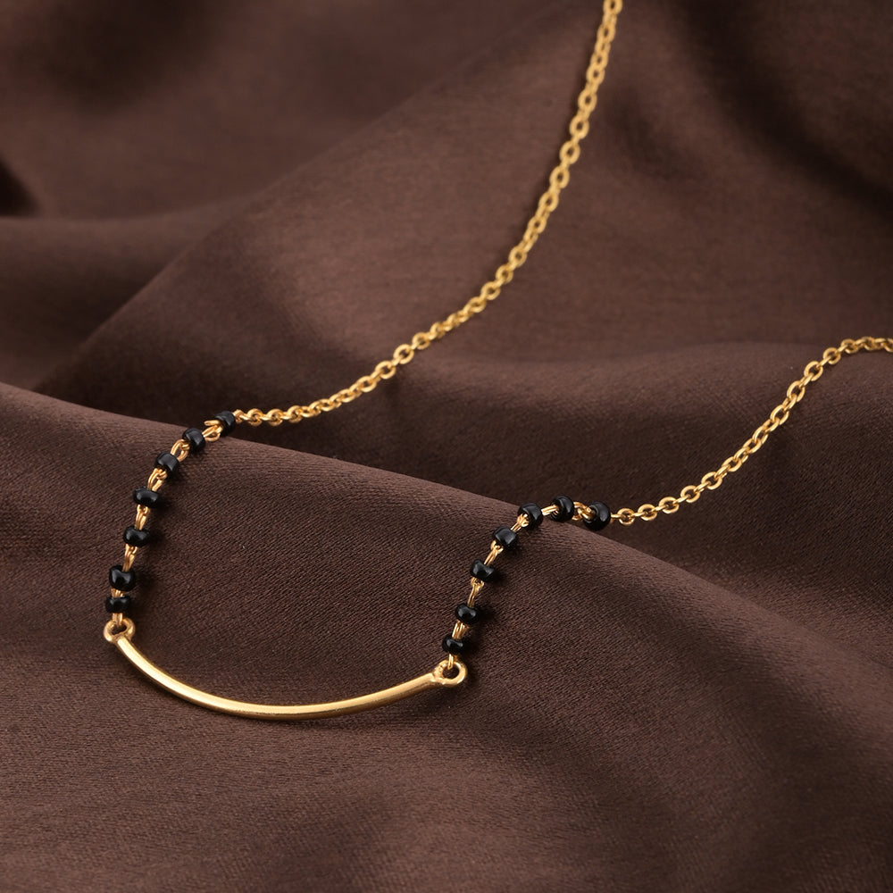 Curved Gold Mangalsutra