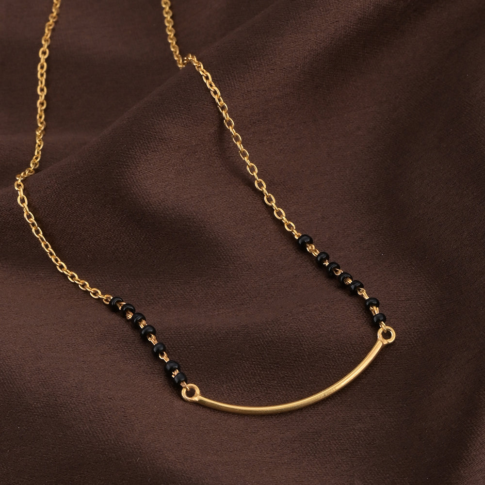 Curved Gold Mangalsutra