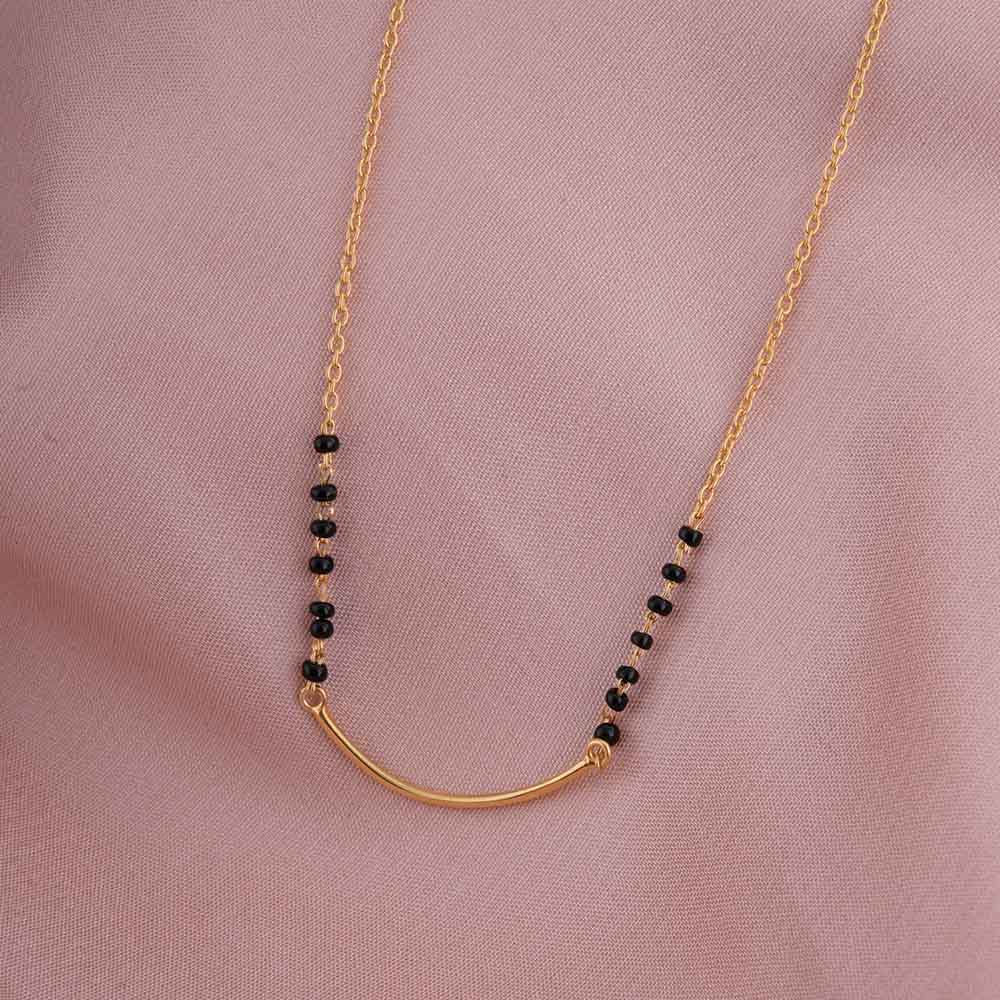 Curved Gold Mangalsutra