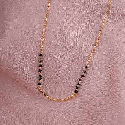 Curved Gold Mangalsutra