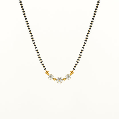 Trinity Blooms 925 Silver Mangalsutra