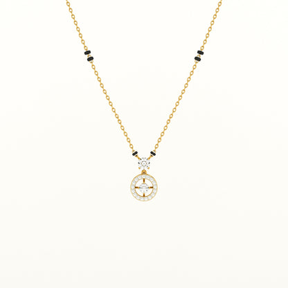 Shimmering Solitaire Bond 925 Sterling Silver Mangalsutra