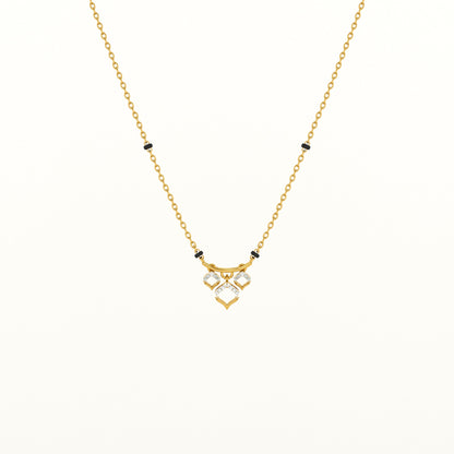 Three Petals Of Love 925 Sterling Silver Mangalsutra