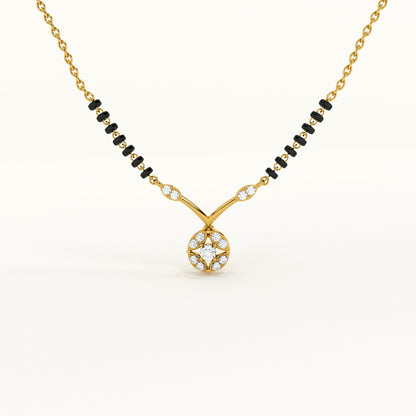 Marigold Glow 925 Silver Mangalsutra