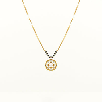 Mandala 925 Silver Mangalsutra | BIS Hallmarked | 18k Gold Vermeil