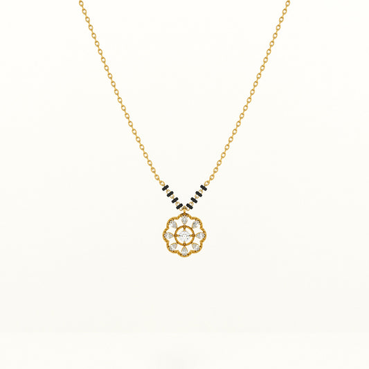 Mandala 925 Silver Mangalsutra | BIS Hallmarked | 18k Gold Vermeil