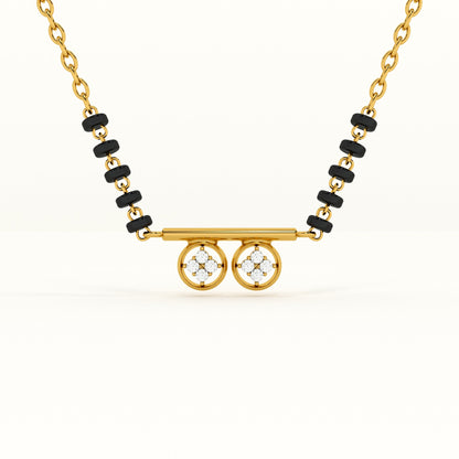 Linear Luminescence 925 Sterling Silver Mangalsutra