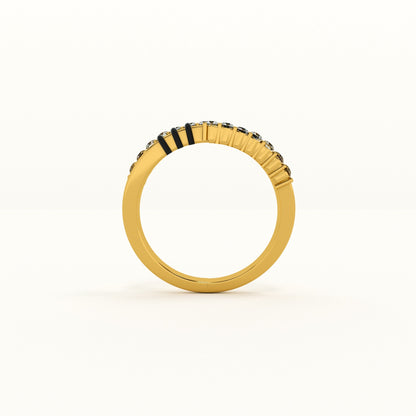 Modern 925 Sterling Silver Mangalsutra Ring