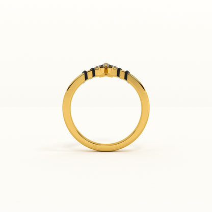 Star Cluster 925 Sterling Silver Mangalsutra Ring