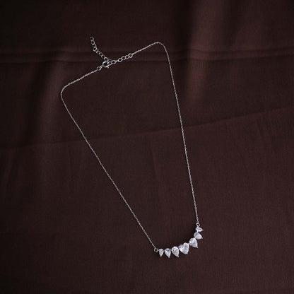 Silver Marquise Necklace